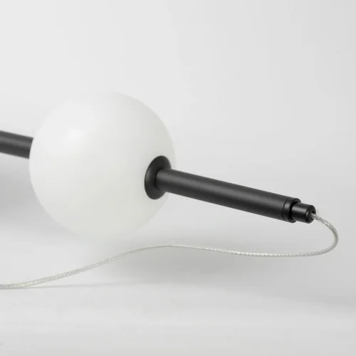 Светильник подвесной LED Hart LSP-7285 Lussole белый 3 лампы, основание чёрное в стиле современный  фото 3