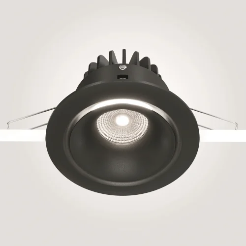 Светильник точечный LED Yin DL031-L12W4K-D-B Maytoni чёрный на 1 лампу, основание чёрное в стиле хай-тек современный фото 12