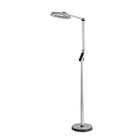 Торшер LED Genri 8333/15FL Lumion для чтения серебряный на 1 лампу, основание серебряное в стиле современный хай-тек 