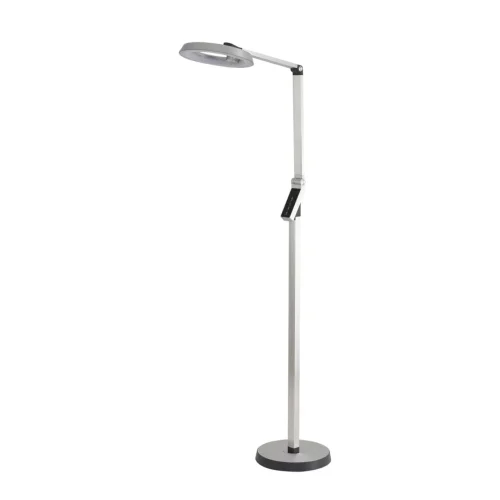 Торшер LED Genri 8333/15FL Lumion для чтения серебряный на 1 лампу, основание серебряное в стиле современный хай-тек 