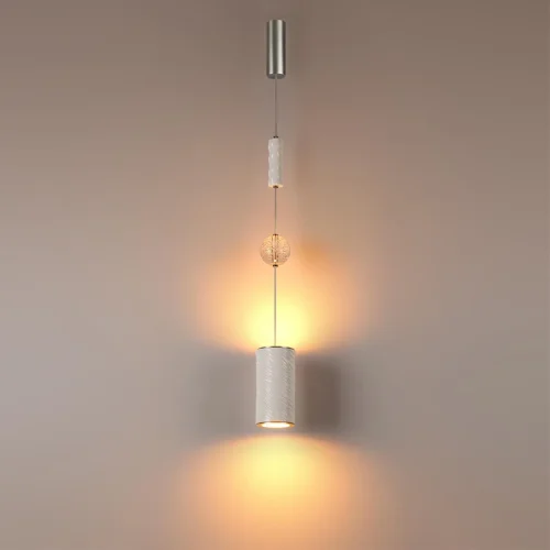 Светильник подвесной Riviera 5451/18L Odeon Light белый на 1 лампу, основание никель в стиле современный классический фото 3 Светильник подвесной Riviera 5451/18L Odeon Light белый на 1 лампу, основание никель в стиле современный классический фото 3