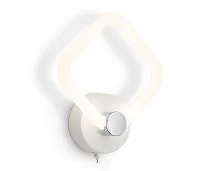 Бра LED FA3871 Ambrella light белый 1 лампа, основание белое в стиле хай-тек современный квадраты