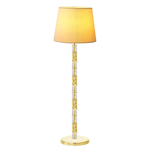 Торшер PRIMAVERA PT1 GOLD Crystal Lux  бежевый 1 лампа, основание золотое в стиле современный
 фото 2