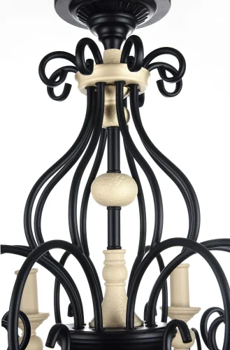 Люстра подвесная Karina H631-PL-08-B Maytoni без плафона на 8 ламп, основание коричневое бежевое в стиле классический  фото 4