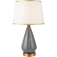 Настольная лампа Gwendoline TL0292-T Toplight белая 1 лампа, основание серое золотое металл керамика в стиле классический 