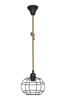 Светильник подвесной Adella TL1600H-01BK Toplight чёрный 1 лампа, основание чёрное в стиле лофт 