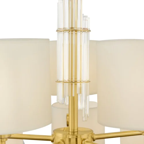 Люстра подвесная Alloro MOD088PL-15BS Maytoni белая на 15 ламп, основание латунь в стиле классический  фото 4