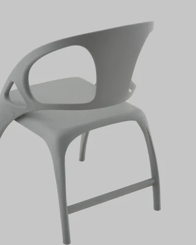 Стул складной Liara, пластик серый УТ000040559 Stool Group, серый/пластик, ножки/пластик/серый, размеры - ***** фото 8