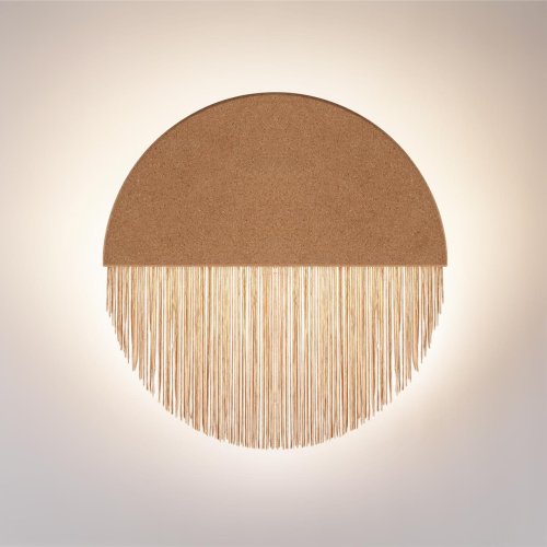 Бра LED Cork 7073/8WL Odeon Light бежевый на 1 лампу, основание бежевое в стиле современный кантри отражённый свет фото 4