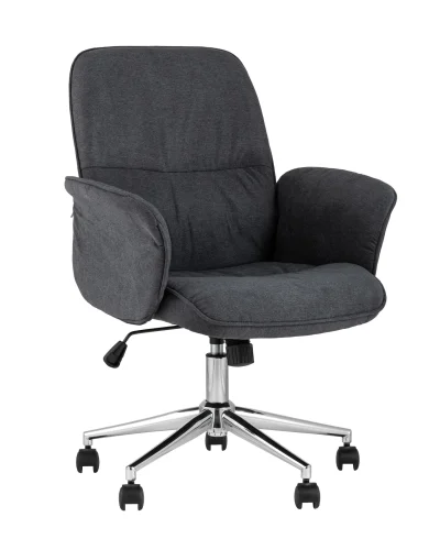 Стул офисный SIMONA, серый УТ000005080 Stool Group, серый/ткань, ножки/металл/серый, размеры - ****640*620