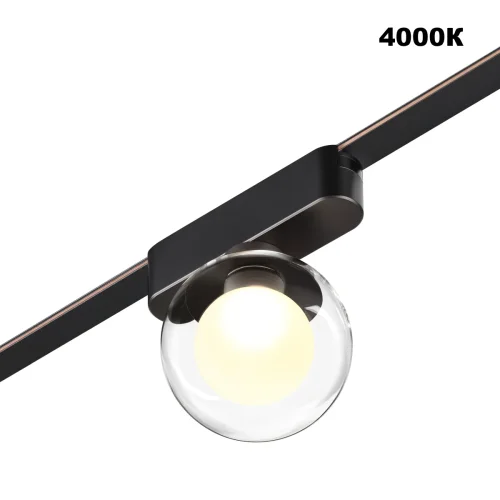 Трековый смарт-светильник LED с двумя режимами работы Easy 359474 Novotech прозрачный для шинопроводов серии Easy чёрный фото 6