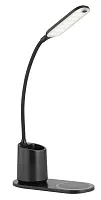 Настольная лампа LED Melli 58429B Globo чёрная 1 лампа, основание чёрное полимер в стиле минимализм современный 