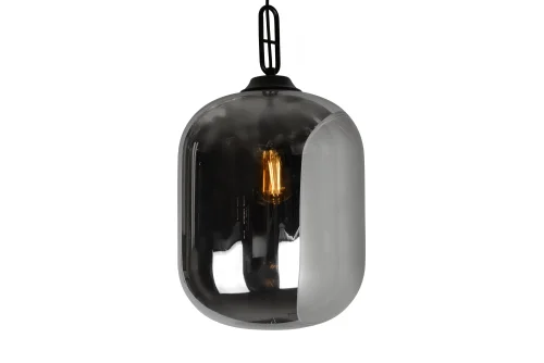 Светильник подвесной Mono 8792M/1P GR+BK iLamp серый чёрный 1 лампа, основание чёрное в стиле лофт современный  фото 4