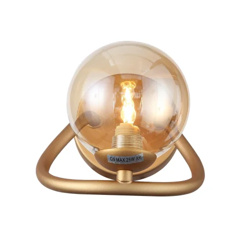 Бра Legatezza SL1502.201.01 ST-Luce янтарный на 1 лампа, основание золотое в стиле современный  фото 3