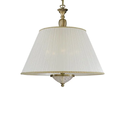 Люстра подвесная  L 6402/60 Reccagni Angelo белая на 5 ламп, основание античное бронза в стиле классический  фото 2