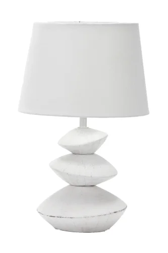 Настольная лампа Lorraine OML-82214-01 Omnilux белая 1 лампа, основание белое керамика в стиле современный 