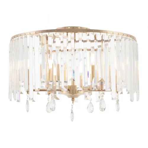 Люстра потолочная Sorrento-2509 372509/6/500 GD Arte Milano прозрачная на 6 ламп, основание золотое в стиле современный Люстра потолочная Sorrento-2509 372509/6/500 GD Arte Milano прозрачная на 6 ламп, основание золотое в стиле современный