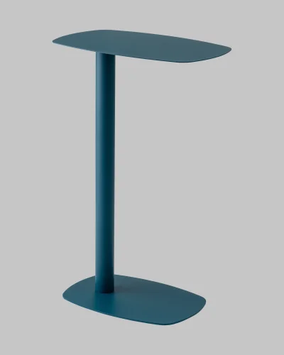 Журнальный столик Eanna L, металл, синий УТ000040328 Stool Group столешница синяя из металл фото 7