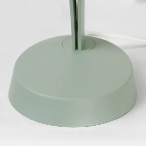 Настольная лампа офисная Union LSP-0671 Lussole белая 1 лампа, основание зелёное полимер в стиле современный  фото 6