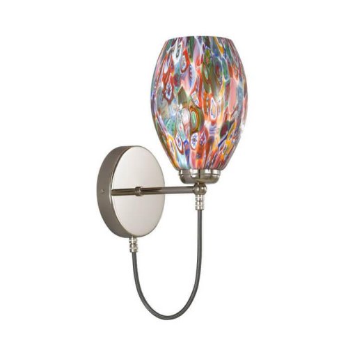 Бра A 10009/1 Reccagni Angelo разноцветный на 1 лампа, основание никель в стиле современный классический  фото 2