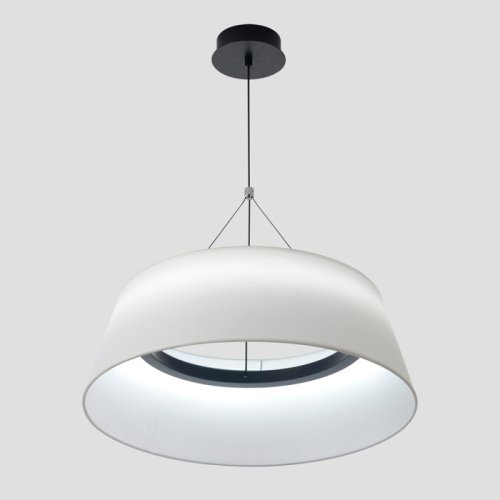 Светильник подвесной ЛЕД с пультом FUSION SP30W LED Crystal Lux белый на 1 лампу, основание чёрное в стиле классический с пультом фото 3