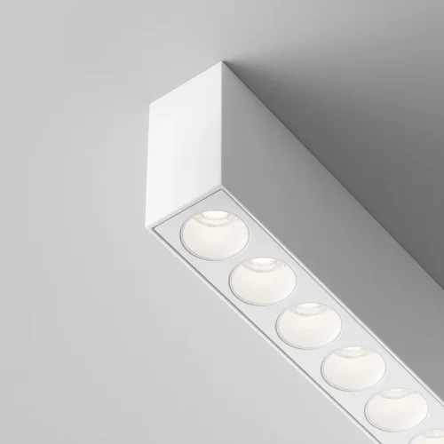 Светильник накладной LED Points C066CL-12W3-6K-W Maytoni белый на 1 лампу, основание белое в стиле современный хай-тек прямоугольник фото 2