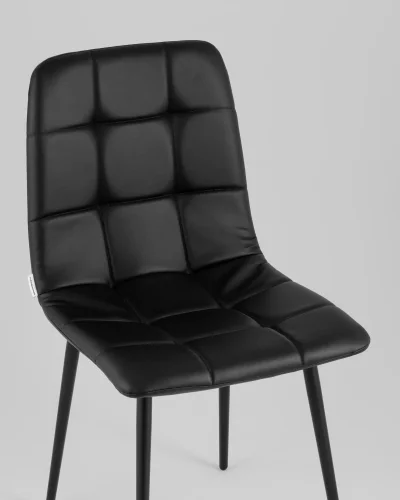 Стул Одди экокожа черный УТ000039992 Stool Group, чёрный/экокожа, ножки/металл/чёрный, размеры - *840**** фото 7