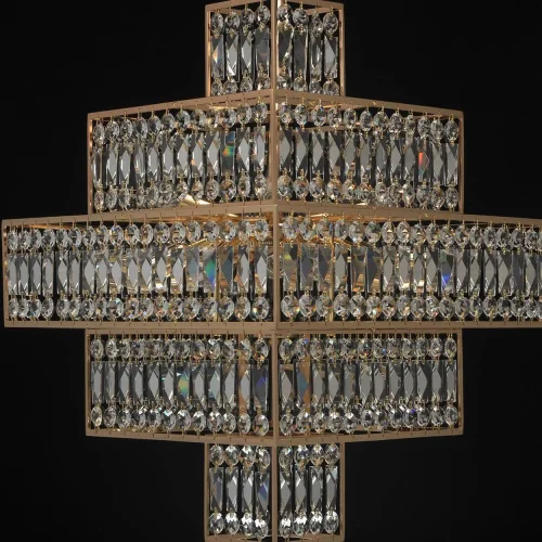 Люстра хрустальная Монарх 121010916 MW-Light прозрачная на 16 ламп, основание золотое в стиле классический  фото 10