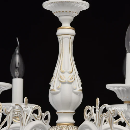 Люстра подвесная Аврора 371011206 MW-Light без плафона на 6 ламп, основание белое в стиле классический фото 8