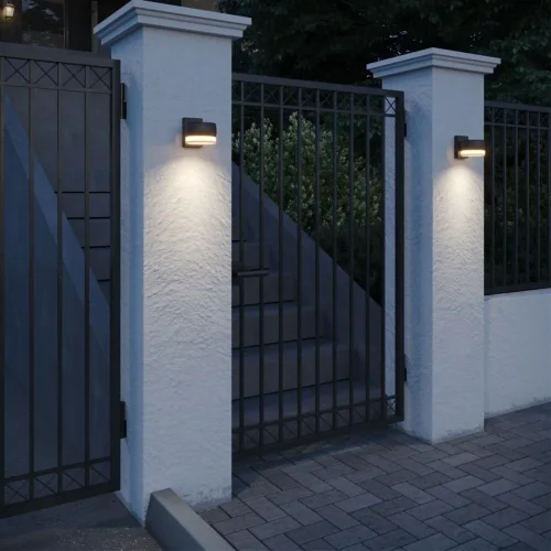 Настенный светильник уличный Estima 359719 Novotech уличный IP65 чёрный на 1 лампу, плафон прозрачный в стиле минимализм хай-тек современный LED фото 3