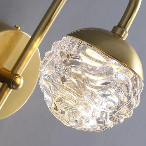 Настенный светильник VERENA WALL 208294-23 ImperiumLoft прозрачный на 1 лампу, основание латунь в стиле современный фото 3 Настенный светильник VERENA WALL 208294-23 ImperiumLoft прозрачный на 1 лампу, основание латунь в стиле современный фото 3