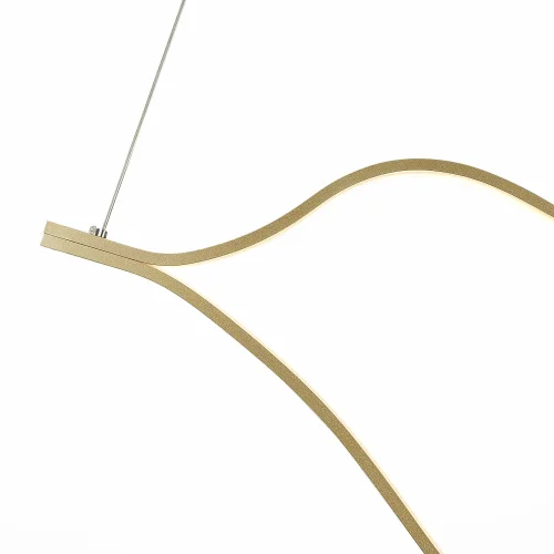 Светильник подвесной LED Cortile SL6106.203.45 ST-Luce золотой 1 лампа, основание золотое в стиле хай-тек  фото 3