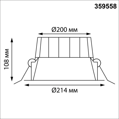 Светильник точечный LED с переключателем цветовой температуры Clara 359558 Novotech чёрный на 1 лампу, основание чёрное в стиле современный хай-тек круглый фото 2