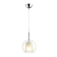 Светильник подвесной Leva 4699/1 Odeon Light прозрачный на 1 лампу, основание хром в стиле современный шар