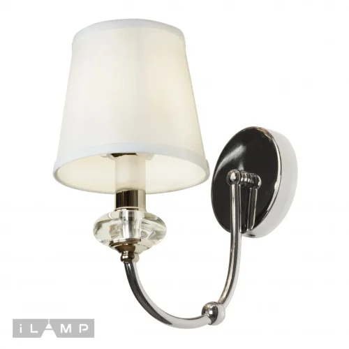Бра Magic W2344-1 nic iLamp белый на 1 лампу, основание хром в стиле современный фото 3 Бра Magic W2344-1 nic iLamp белый на 1 лампу, основание хром в стиле современный фото 3