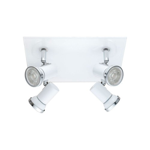 Спот с 4 лампами LED TAMARA 1 95995 Eglo белый хром GU10 в стиле модерн 