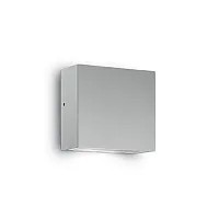 Настенный светильник уличный TETRIS-1 AP1 GRIGIO Ideal Lux уличный IP44 серый на 1 лампу, плафон серый в стиле современный G9
