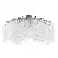 Люстра потолочная Милано-3 23312.700.6.G9.C CR Артемилано прозрачная на 6 ламп, основание хром в стиле флористика современный ветви