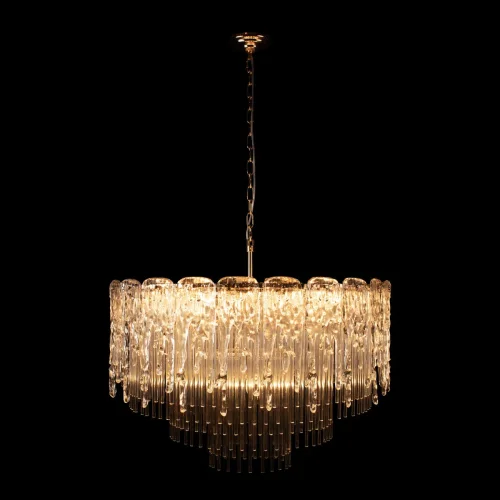 Люстра подвесная хрустальная Florida 10298/800 French gold LOFT IT прозрачная на 18 ламп, основание золотое в стиле современный  фото 4