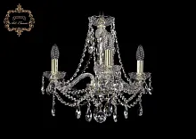 Люстра подвесная хрустальная 11.21.3.165.Gd.Sp Bohemia Art Classic прозрачная на 3 лампы, основание золотое в стиле классический 