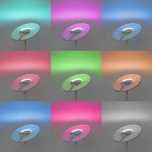 Торшер LED RGB с пультом Loong CL810030 Citilux с пультом белый на 1 лампу, основание белое в стиле современный хай-тек фото 8