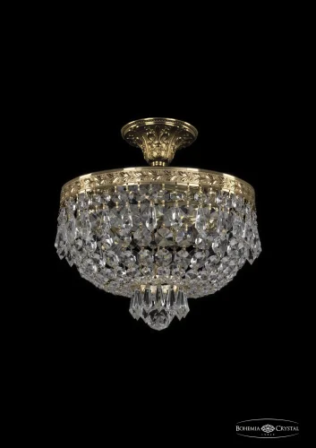 Светильник потолочный 19271/25IV G Bohemia Ivele Crystal прозрачный 3 лампы, основание золотое в стиле классический sp