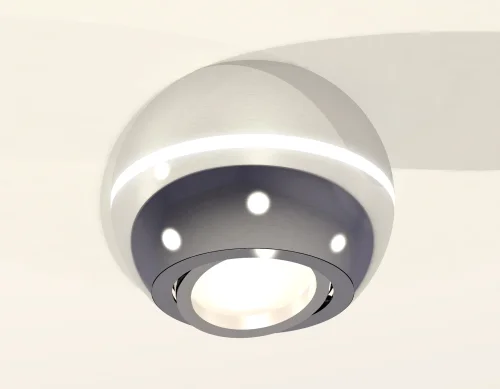 Светильник накладной Techno spot XS1104011 Ambrella light серебряный 1 лампа, основание серебряное в стиле современный круглый фото 2