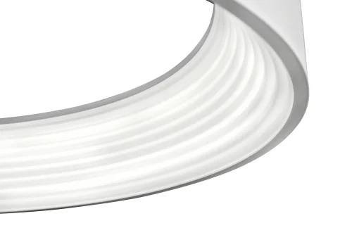 Светильник подвесной LED Bend 8330R-WH iLedex белый 1 лампа, основание белое в стиле современный хай-тек кольца фото 2