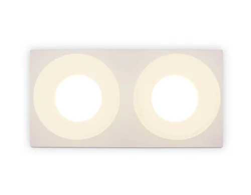Светильник точечный TN1317 Ambrella light белый 2 лампы, основание белое в стиле современный  фото 4
