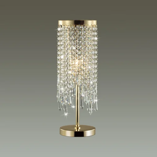 Настольная лампа Chokka 5028/1T Odeon Light прозрачная 1 лампа, основание золотое металл в стиле классический  фото 4