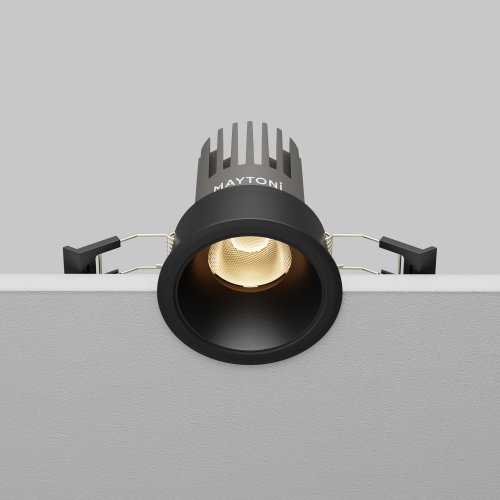 Светильник точечный LED Dip DL123-10W-3K-B Maytoni чёрный на 1 лампу, основание чёрное в стиле современный круглый фото 6