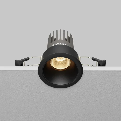 Светильник точечный LED Dip DL123-10W-3K-B Maytoni чёрный на 1 лампу, основание чёрное в стиле современный круглый фото 6