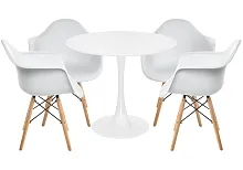 Обеденная группа Ванде white 528190 Woodville на 1 , основание в стиле современный Обеденная группа Ванде white 528190 Woodville на 1 , основание в стиле современный