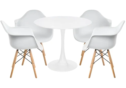 Обеденная группа Ванде white 528190 Woodville на 1 , основание в стиле современный Обеденная группа Ванде white 528190 Woodville на 1 , основание в стиле современный